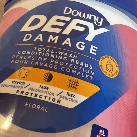 Downy Defy Damage Total Wash Conditioning Beads Floral Scent 18.10 Oz  Sealed G - Picture 6 of 8